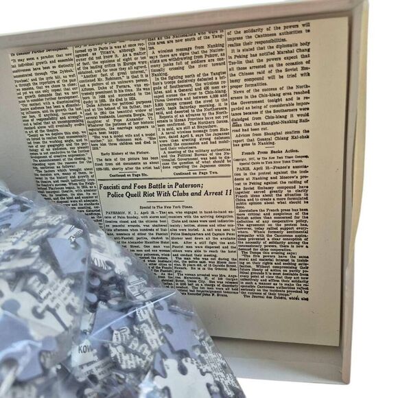 NYT New York Times Front Page Monday, April 11, 1927 Date 400 pc Jigsaw Puzzle - Picture 2 of 4